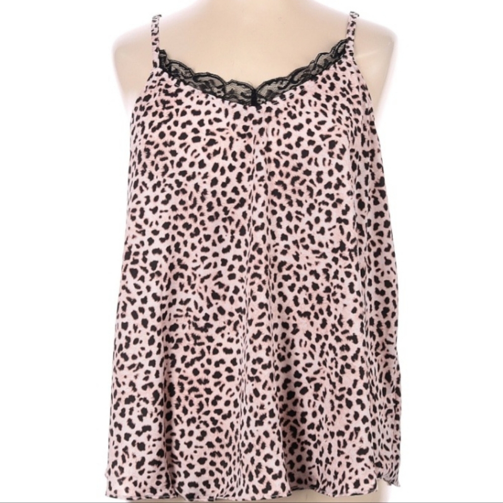 Torrid Leopard Print Tank Blouse Size 1 (14/16) EUC
